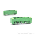 Pluggable Terminal Blocks Male Green Bent Corner